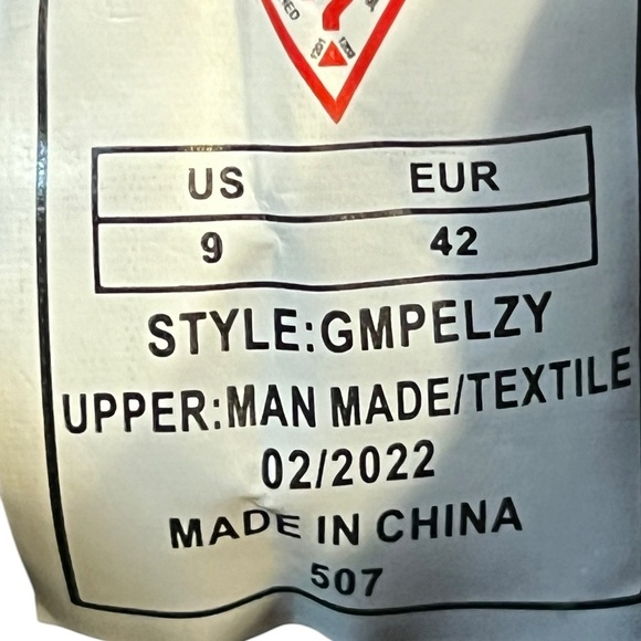 Guess Orange and Blue High-Top Sneakers with Sporty Design Size 9 - Picture 4 of 12